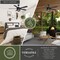 Vaxcel Barnes Matte Black Modern Farmhouse Indoor-Outdoor 54-in. Ceiling Fan with LED Light Kit F0124 - alternate 4